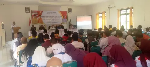 SOSIALISASI DAN PEMBINAAN ORGANISASI KEMASYARAKATAN TAHUN 2026 "OPTIMALISASI PERAN ORGANISASI KEMASYARAKATAN SEBAGAI MITRA STRATEGIS PEMERINTAH DAERAH DALAM MEWUJUDKAN VISI MISI PEMBANGUNAN KABUPATEN SERUYAN."